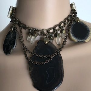 Thomas Wylde chic /modern  quartz necklace
